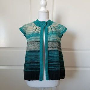 Westbound Womens Sz S Short Sleeve Ombre Cardigan